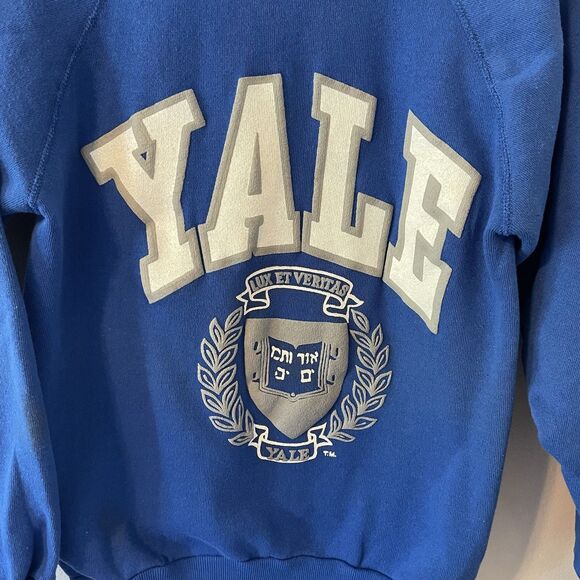 NWT Yale University 80s Crewneck Sz S - Picture 2 of 6